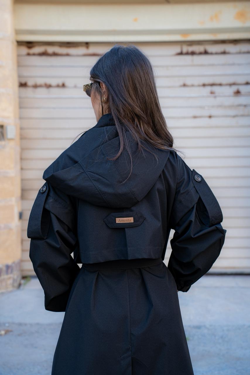 Belted Long Trench Coat