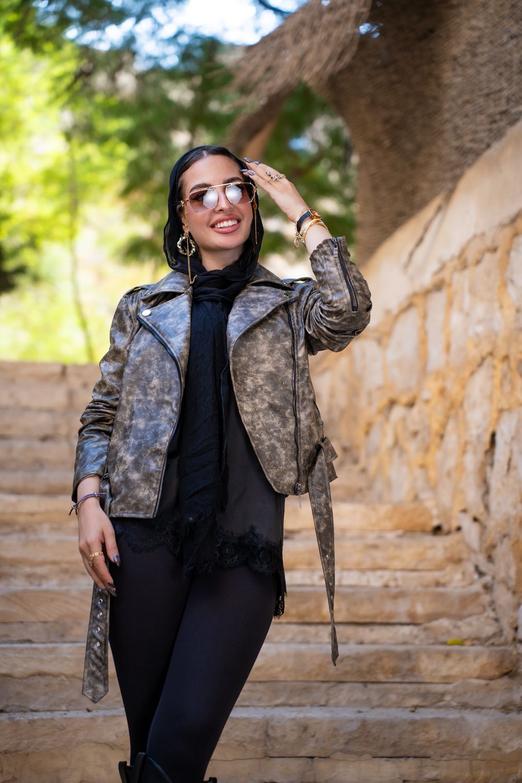 Cropped Leather Jacket