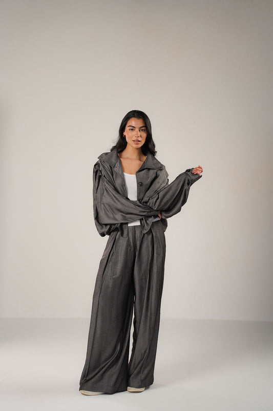 Tencel Draped Shoulder Set