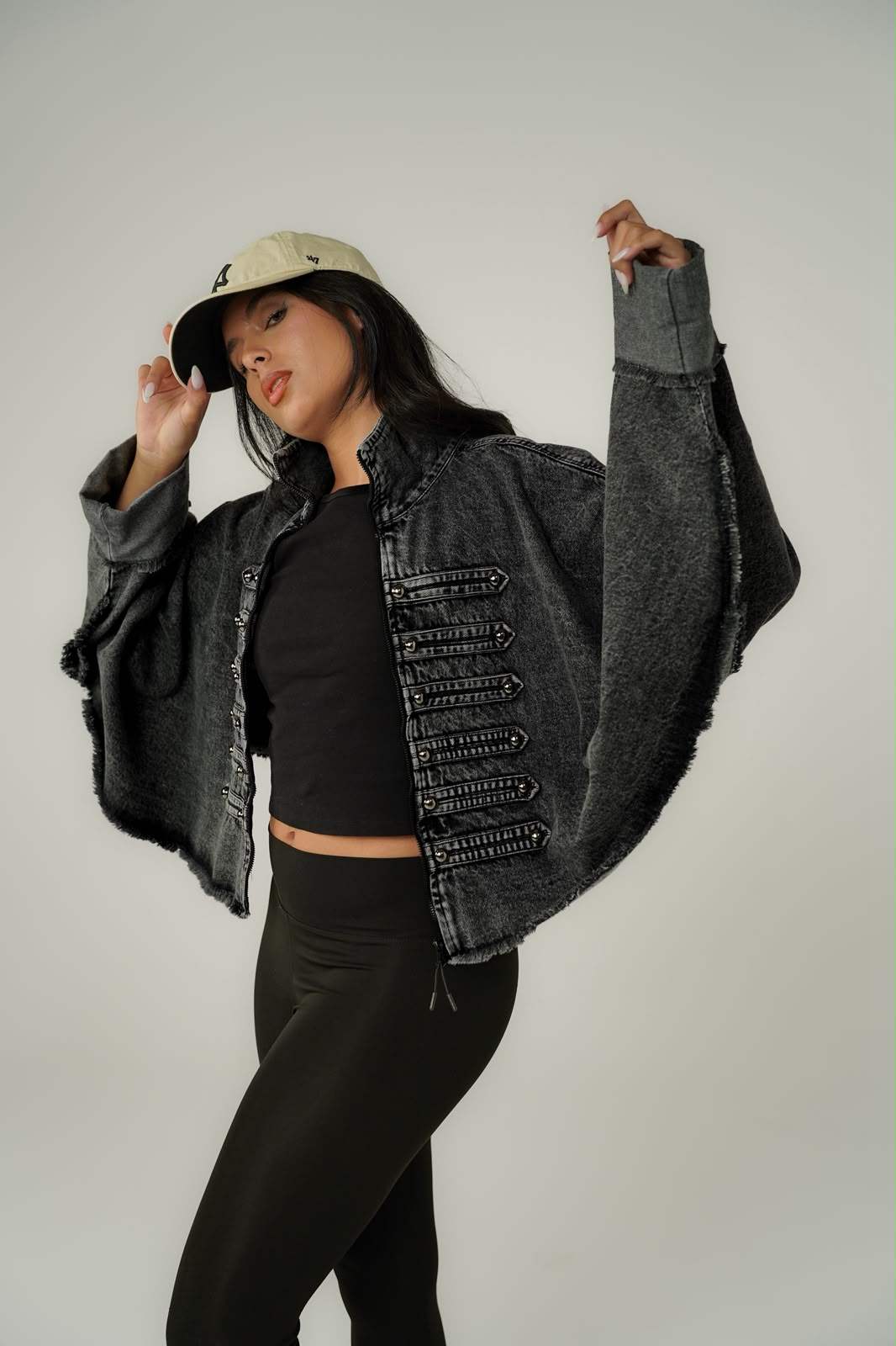 Napoleon Washed Grey Denim Jacket